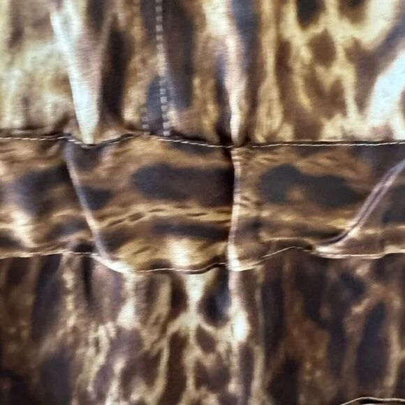 Cache Silk Leopard Animal Print Romper SZ S #2106 - Picture 14 of 16